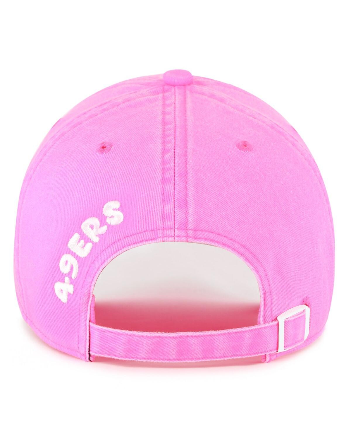47 Brand Women's Pink San Francisco 49ers Bright Side Clean Up Adjustable Hat In Pink