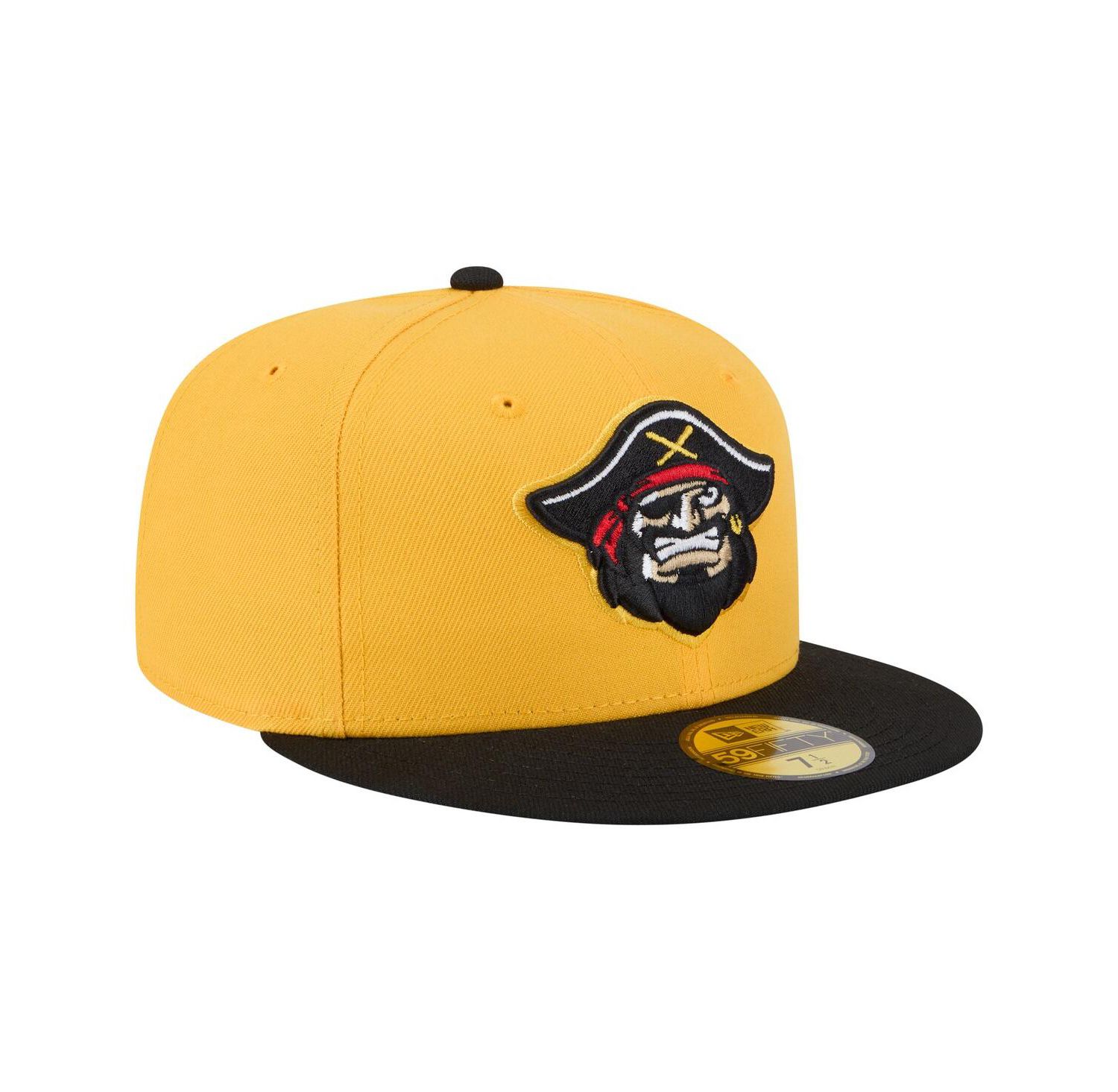 Men's Yellow/Black Bradenton Marauders Authentic Collection 59FIFTY Fitted Hat