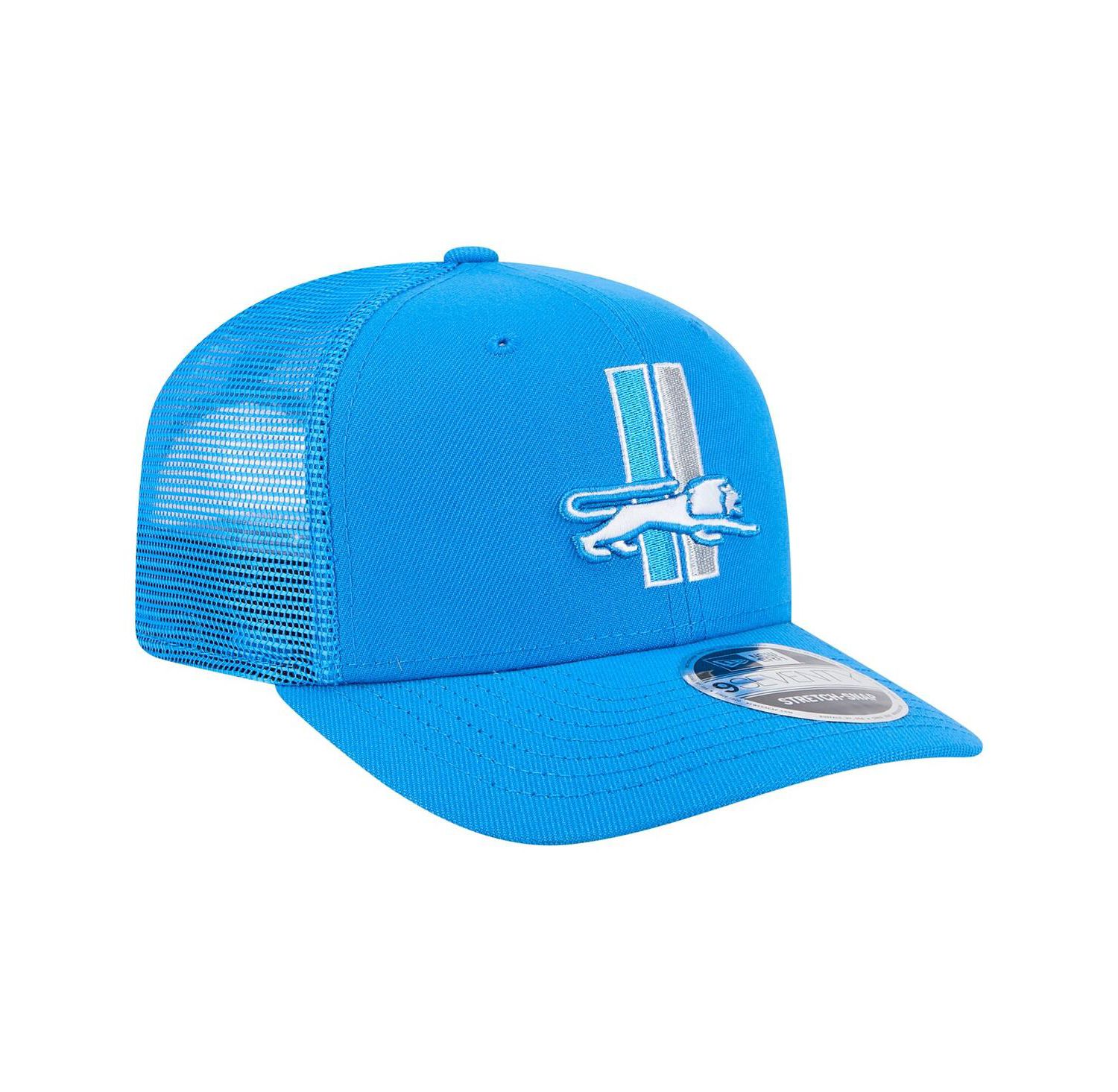 Men's Blue Detroit Lions Main Trucker 9SEVENTY Stretch-Snap Hat