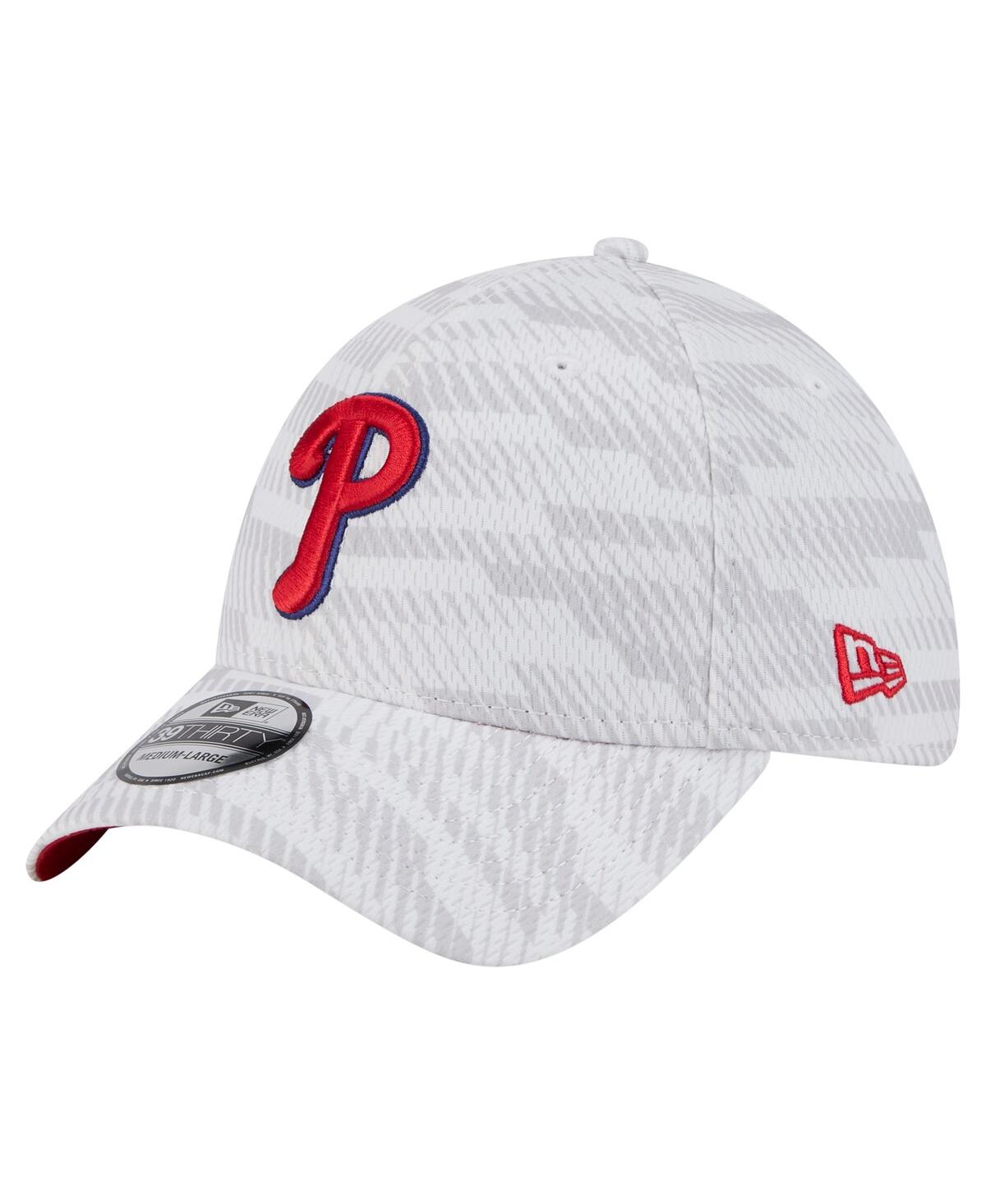 New Era Men's White Philadelphia Phillies Graded 39thirty Stretch Fit Hat