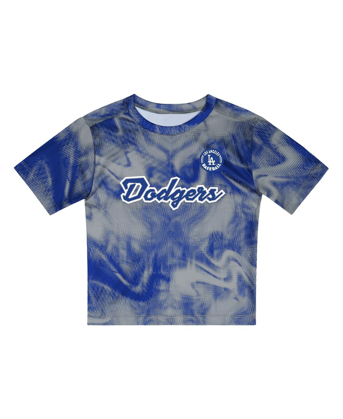 Outerstuff Preschool 2-piece Gray Los Angeles Dodgers Hitter Infielder Set In Gray