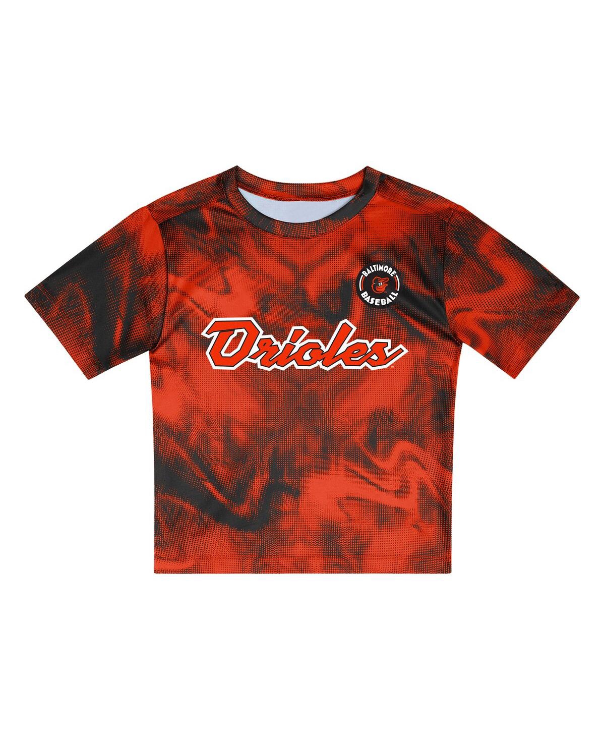 Outerstuff Preschool 2-piece Orange Baltimore Orioles Hitter Infielder Set In Orange