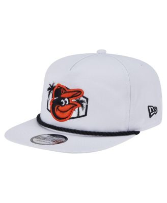 New Era - Men's White Baltimore Orioles Palm Spring Training Adjustable Golfer Hat