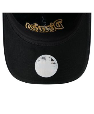 Women's Men's Black Pittsburgh Pirates Corduroy 9TWENTY Adjustable Hat