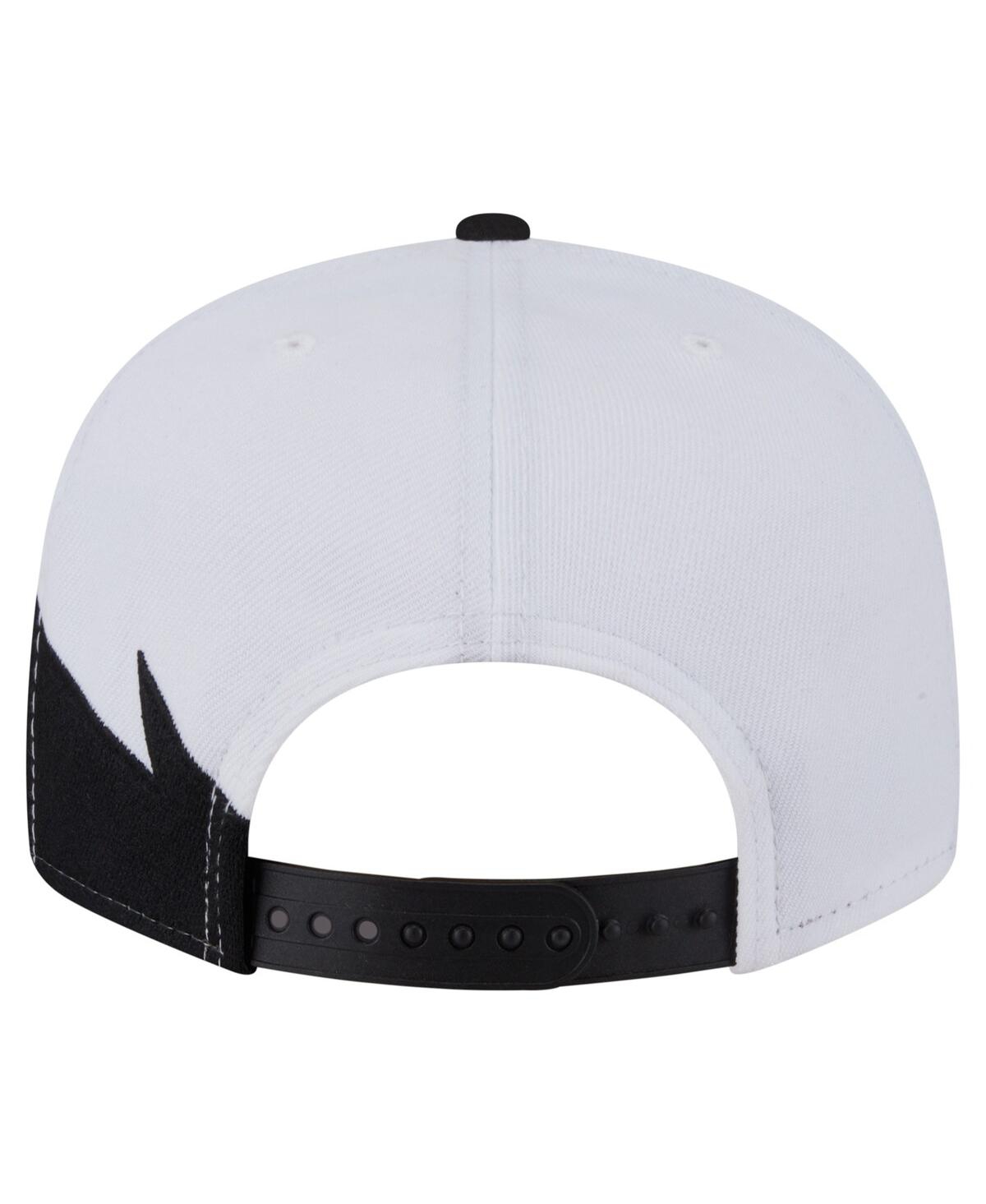 NEW ERA MEN'S BLACK/WHITE MIAMI MARLINS JAGGED 9FIFTY SNAPBACK HAT 