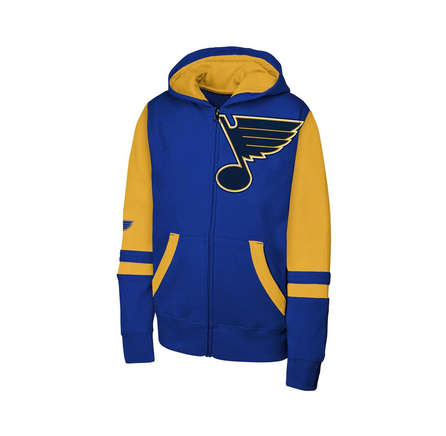 Big Boys and Girls Blue St. Louis Blues Face Off Full-Zip Hoodie