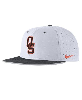 Nike - Men's  White Oklahoma State Cowboys On-Field True Performance Baseball Fitted Hat