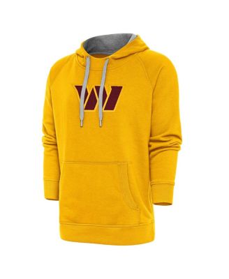 Antigua - Men's Gold Washington Commanders Victory Chenille Pullover Hoodie