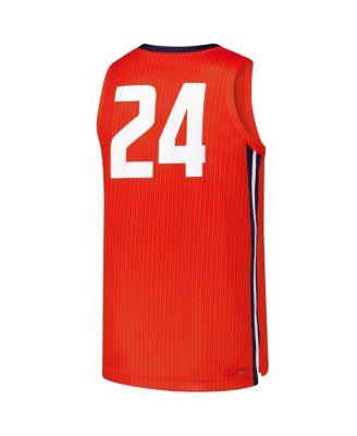 Men's 24 Orange Illinois Fighting Illini Replica Basketball Jersey