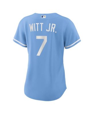 Women's Bobby Witt Jr. Light Blue Kansas City Royals Alternate Replica Player Jersey