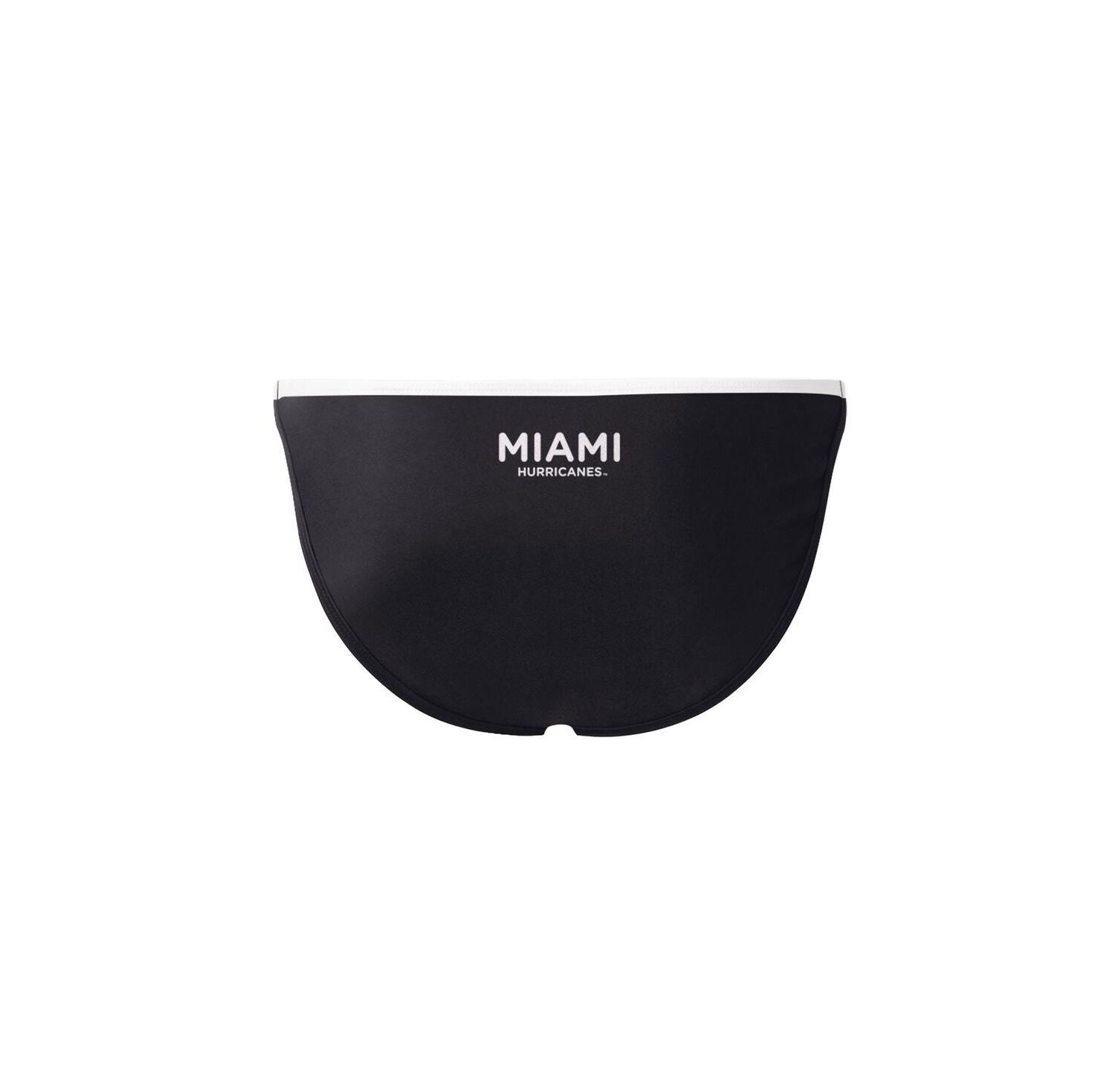 Women's Black Miami Hurricanes Play Action Bikini Bottoms