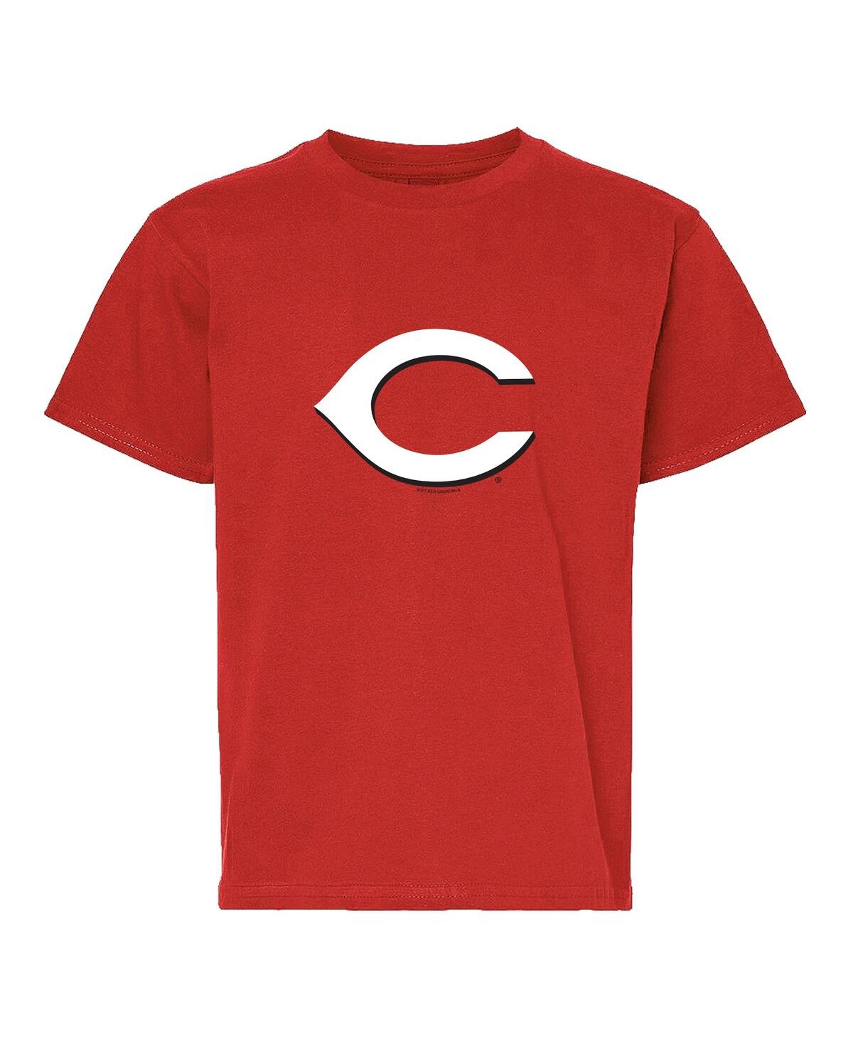 Soft As A Grape Big Boys And Girls Red/gray Cincinnati Reds T-shirt, Set Of 2 In Red