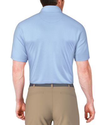 Men's Short Sleeve Micro Geo Print Polo Shirt