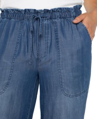 Petite Wide-Leg Ankle Pants