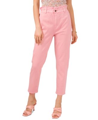1.STATE - Women's Paperbag-Waist Slim Pants