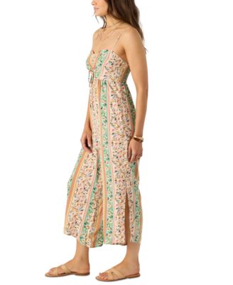 Juniors' Keiko Cora Floral Cropped Jumpsuit