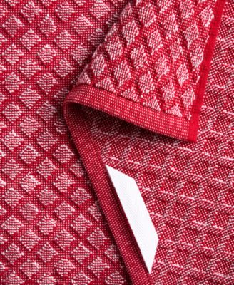 Honeycomb Chambray Textured Cotton Kitchen Towel Set, 16" x 28"