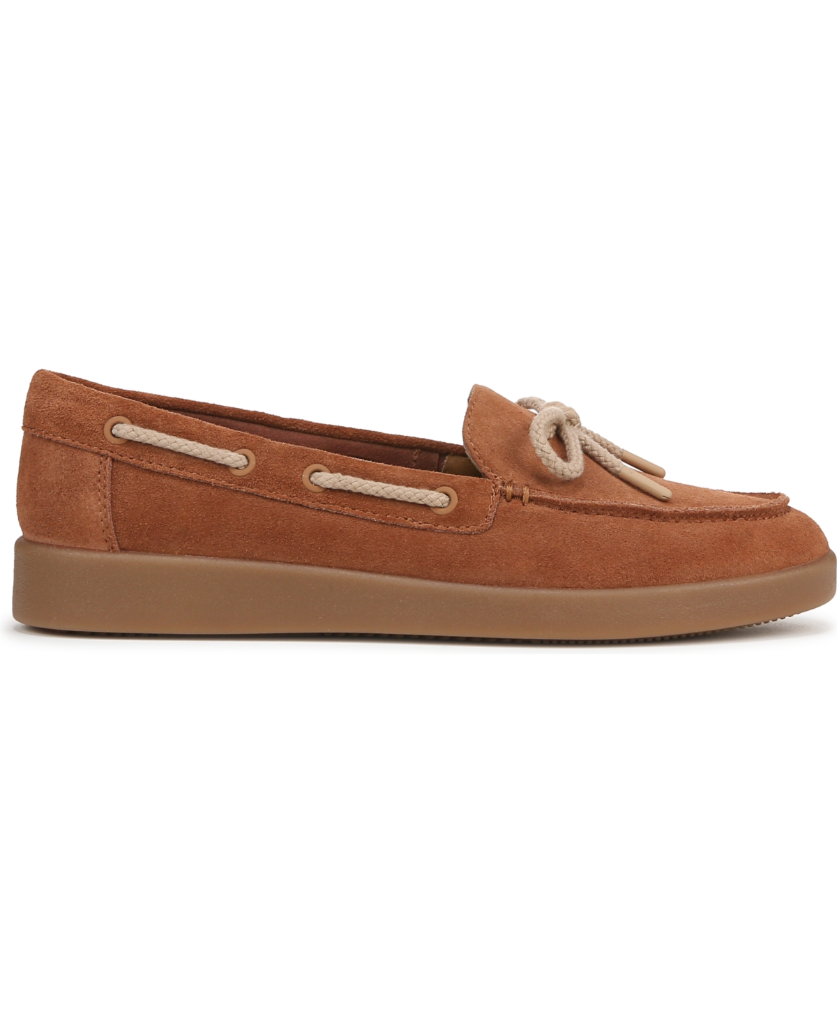 Naturalizer Women's Keelboat Closed Round Toe Hybrid Sport Boat Shoes In English Tea Brown Suede
