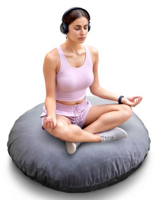 Extra Large Round Floor Decorative Pillow, 32" x 32"