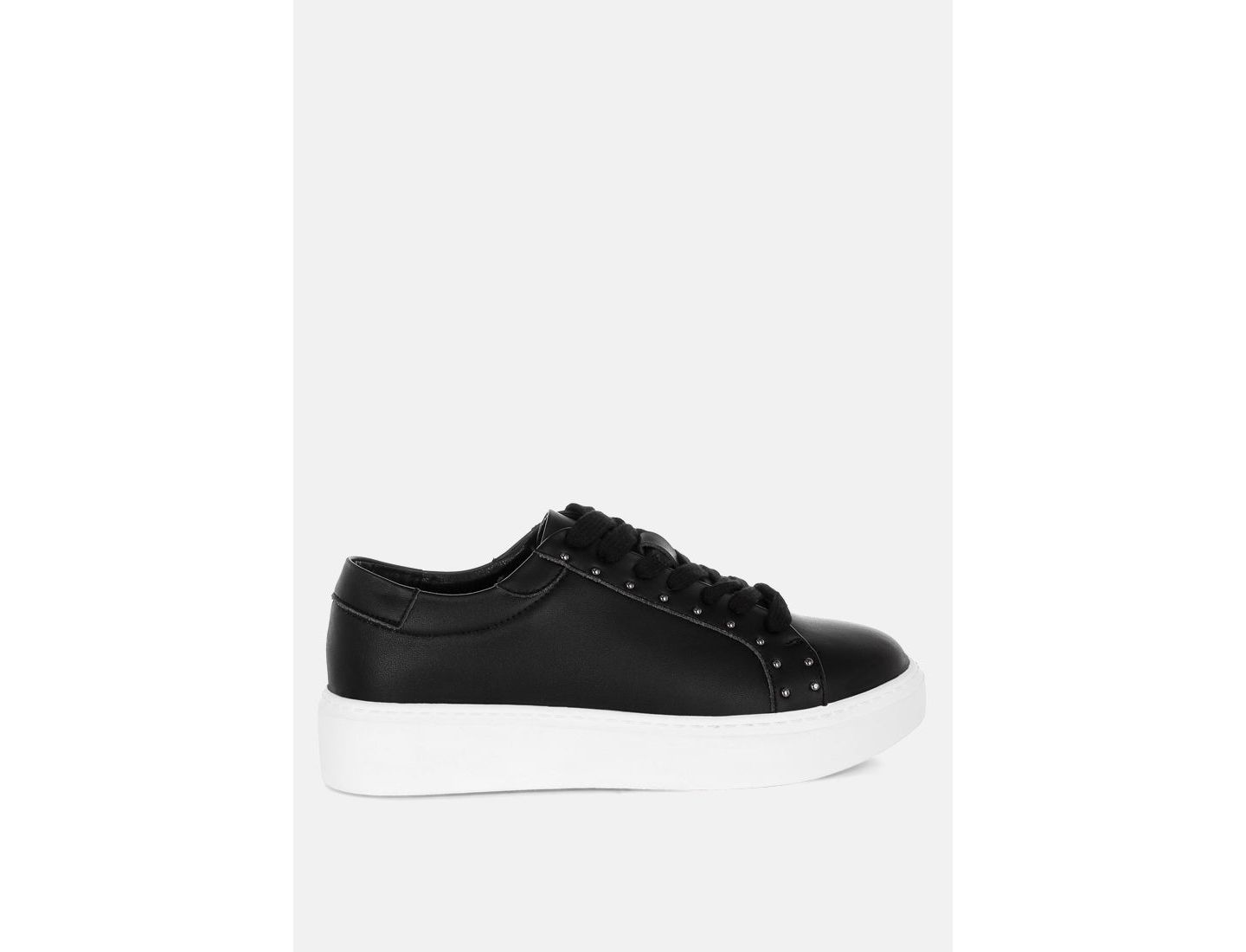 Женские кроссовки Rag & Co Strider Studs Embellished Chunky, цвет: Чёрный — фото 4