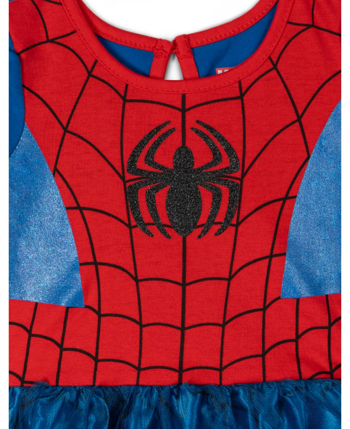 Avengers Baby Girls Marvel Captain America Spider-Man Dress Leggings and Headband 3 Piece Cosplay Set Newborn to