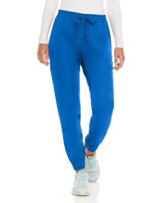 Women's Seven Pocket Cargo Scrub Pants Joggers with 4-Way Stretch