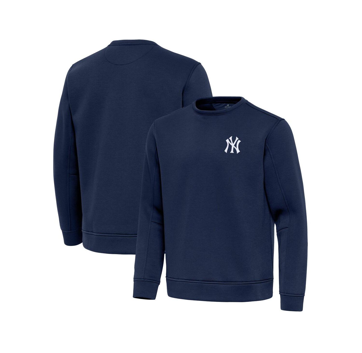 Men's Navy New York Yankees Relevant Lightweight Pullover Sweatshirt