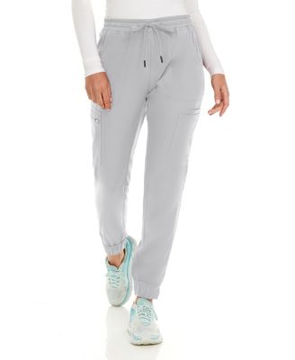 Women's Seven Pocket Cargo Scrub Pants Joggers with 4-Way Stretch