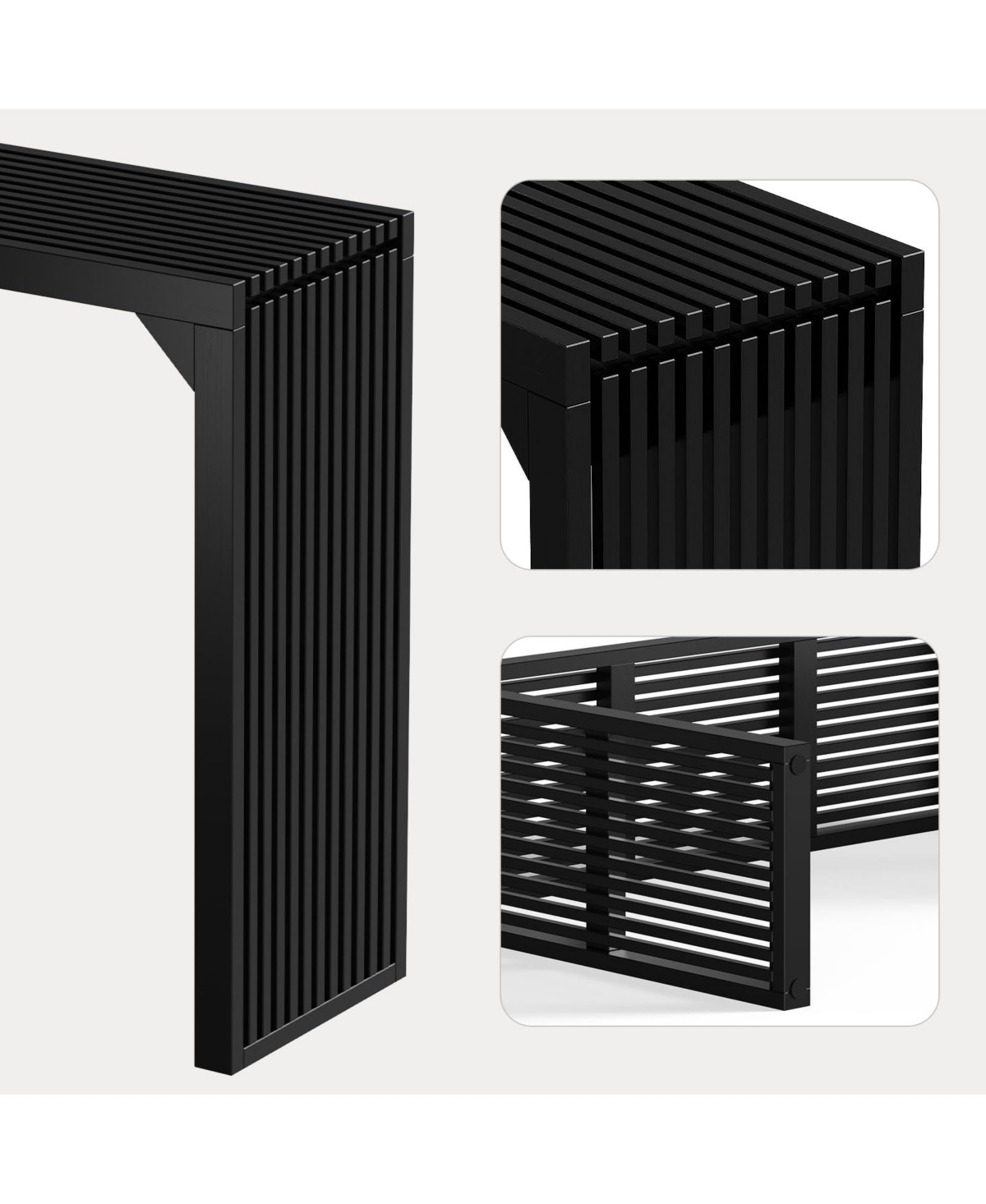 46.22 in. Rectangle Solid Wood Farmhouse Console Table or Living Room, Hallway, Foyer, Entryway