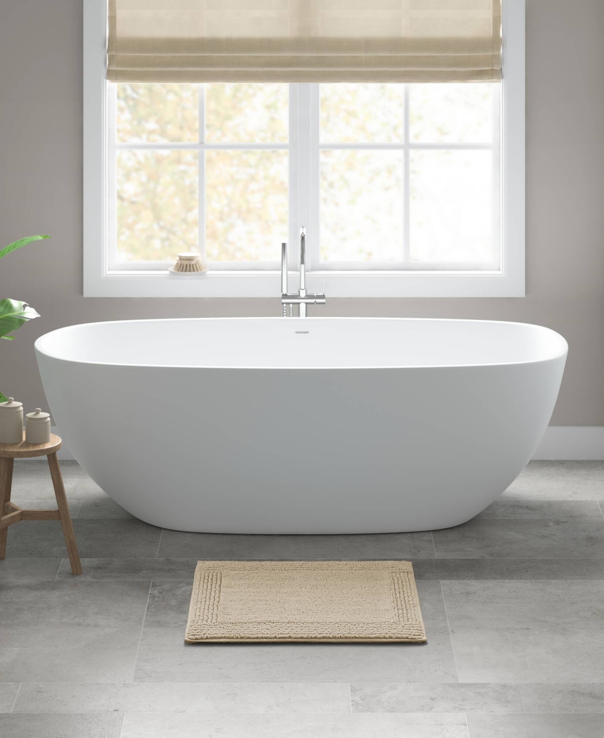 Madison Park Signature Splendor Reversible Tufted Cotton Bath Rug, 17" X 24"