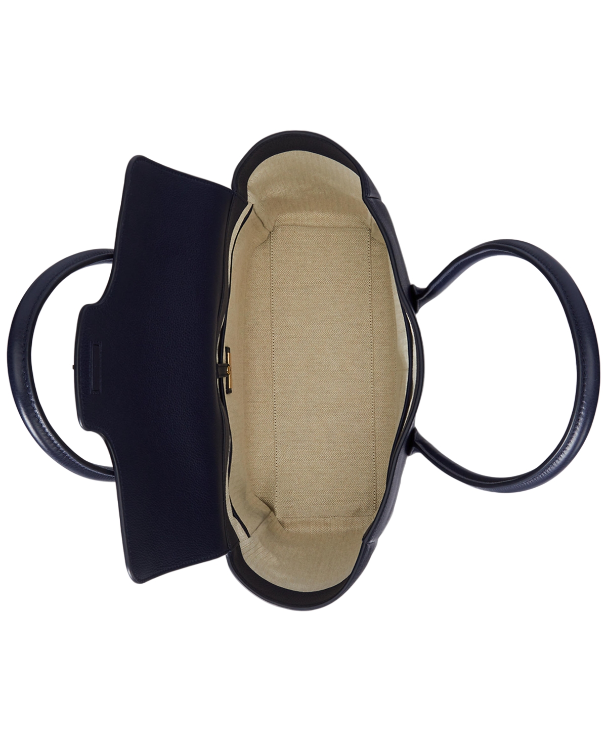 Ralph Lauren Pebbled Leather Extra-large Tanner Satchel