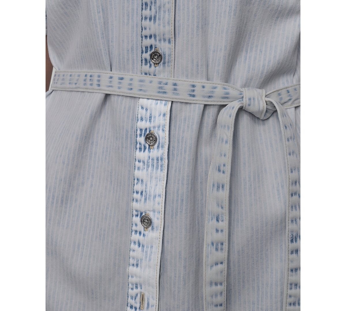 Shop Dkny Jeans Women's Denim Self Belted Shirtdress