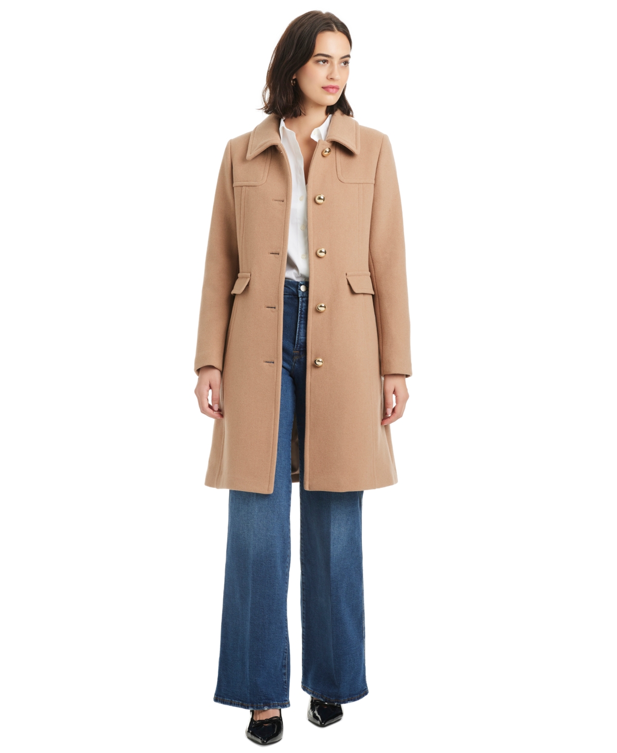 Kate Spade Women's Single-breasted Coat In Brown