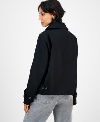 Women's Short Single-Breasted Trench Coat