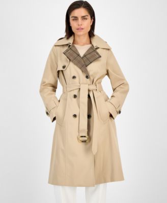 Women's Double-Breasted Belted Trench Coat