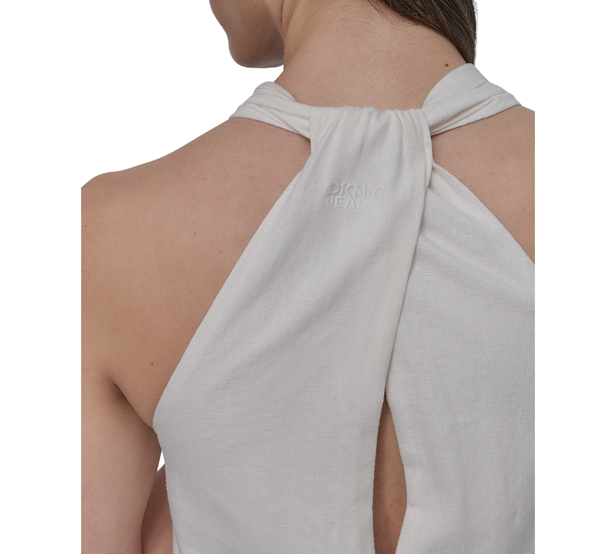 Shop Dkny Jeans Women's V-neck Racerback Swing Dress