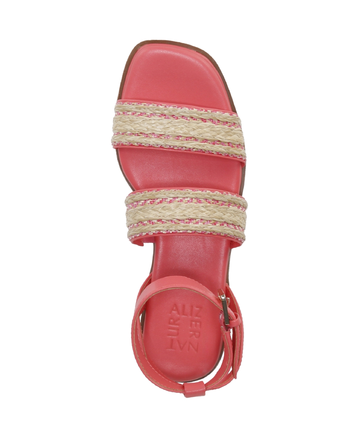 Naturalizer Women's Gana Square Toe Strappy Flat Sandals