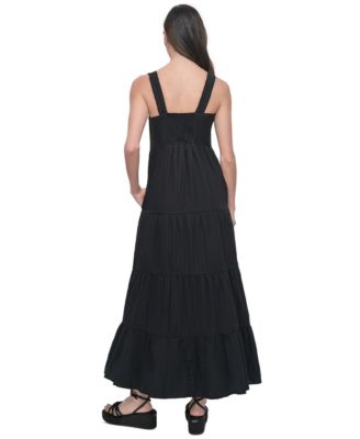 Women's Cotton Tiered Maxi Dress