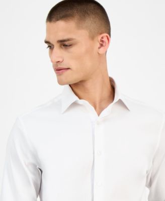 Men's Slim-Fit Herringbone Dress Shirt, Exclusively at Macy's