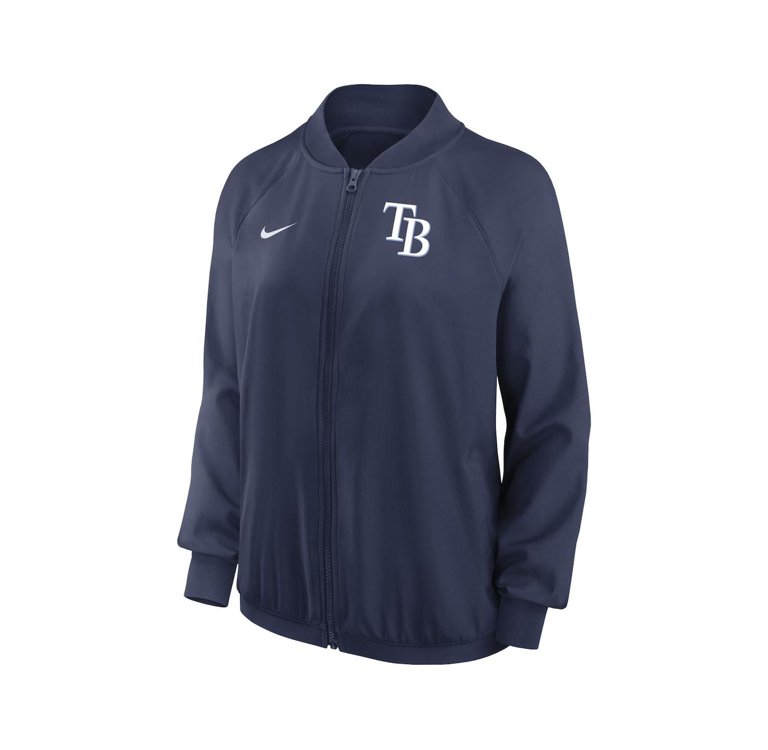 Women's Navy Tampa Bay Rays Authentic Collection Team Raglan Performance Full-Zip Jacket