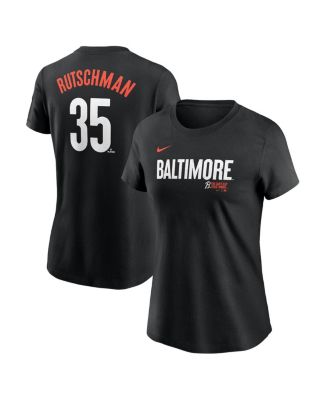 Nike - Women's Adley Rutschman Black Baltimore Orioles City Connect Fuse Name Number T-shirt