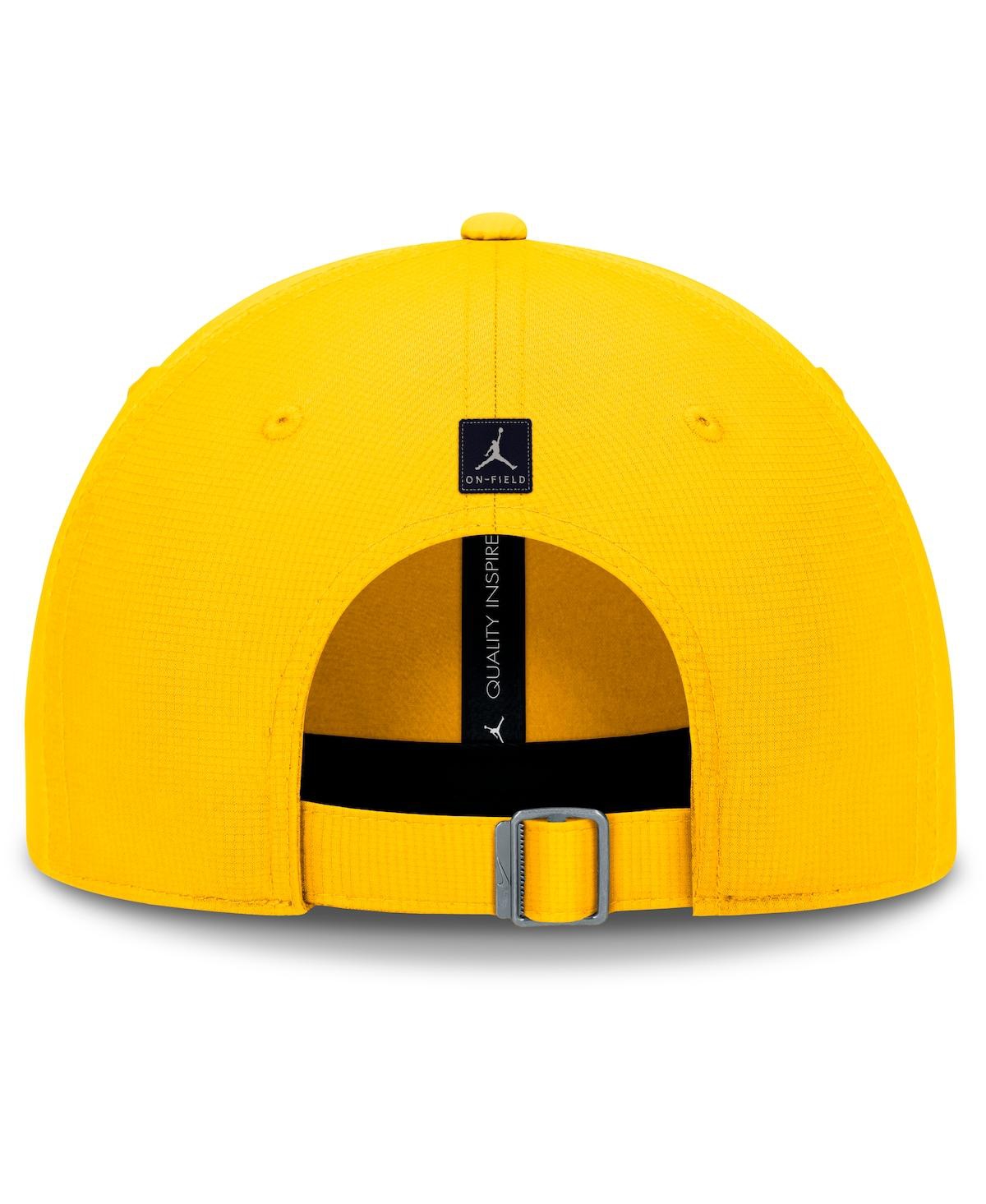 Jordan Men's Maize Michigan Wolverines Club Performance Adjustable Hat In Maize