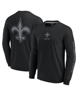 Fanatics - Men's Black New Orleans Saints Elements Strive Long Sleeve T-Shirt