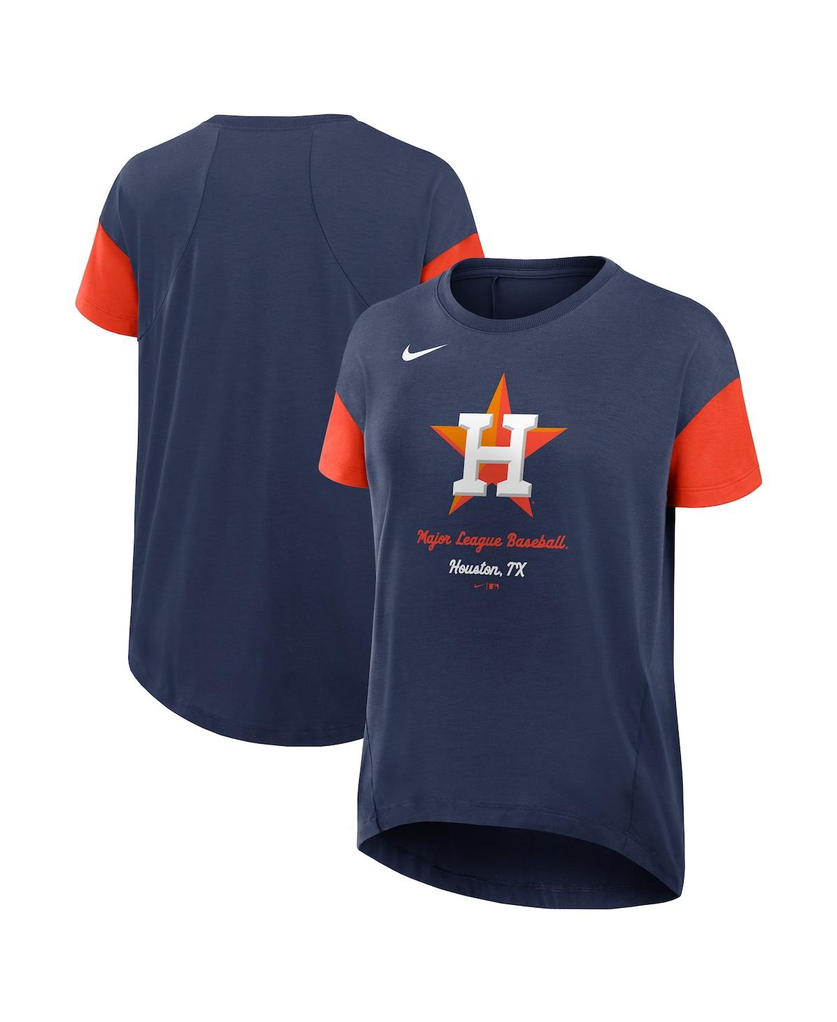 Nike Women's Navy Houston Astros Flowy Fashion T-shirt In Navy