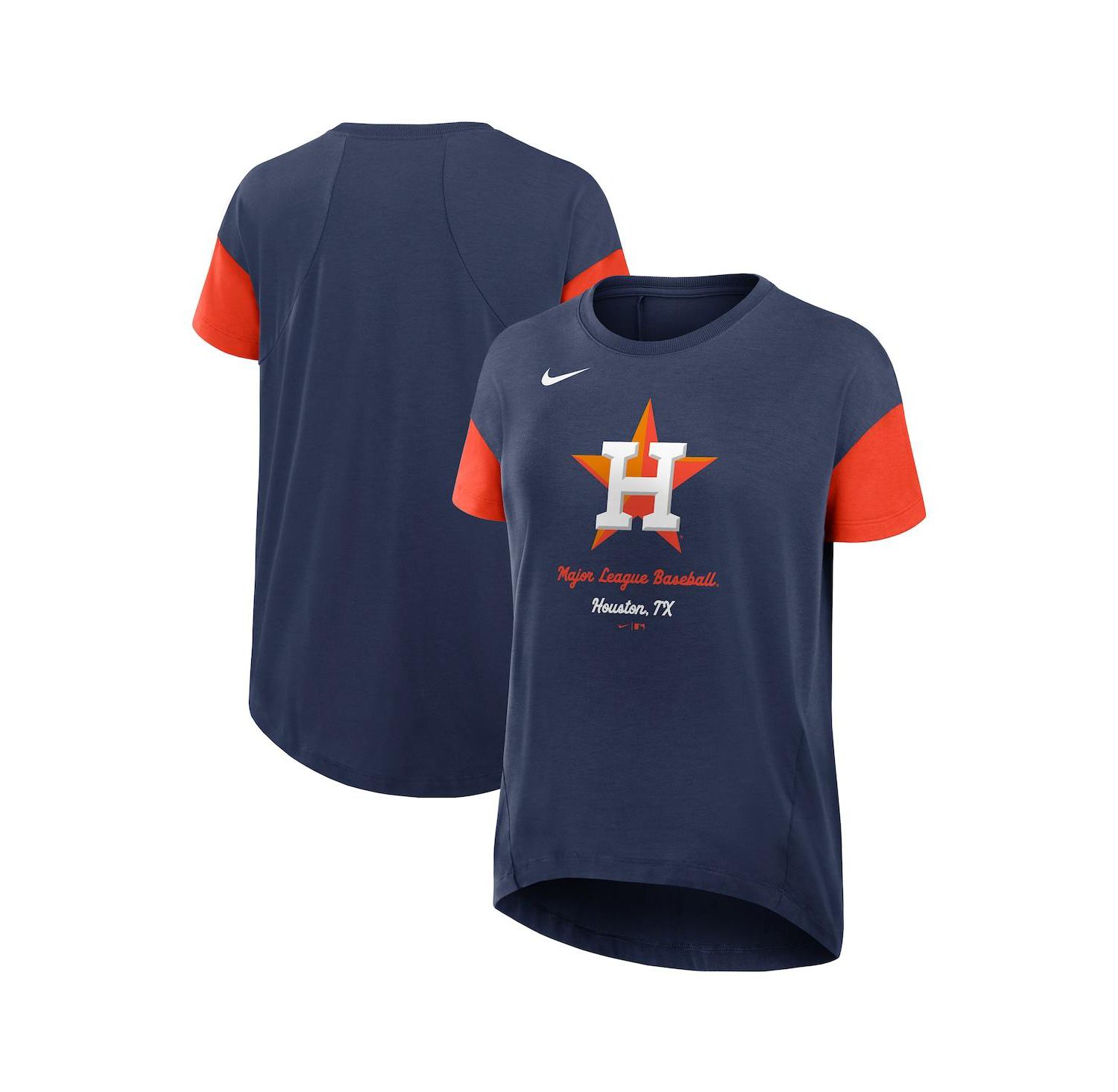 Women's Navy Houston Astros Flowy Fashion T-Shirt