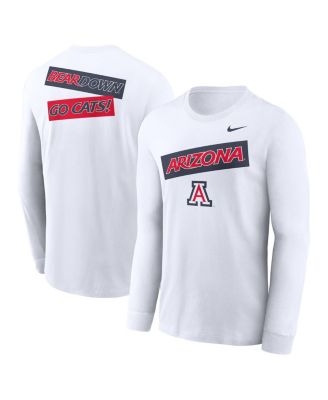 Nike - Men's White Arizona Wildcats Two-Hit Classic Location Long Sleeve T-shirt
