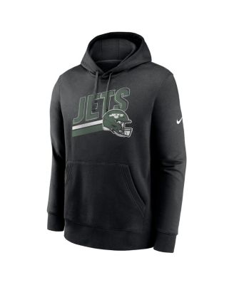 Men's Black New York Jets Club Fleece Pullover Hoodie