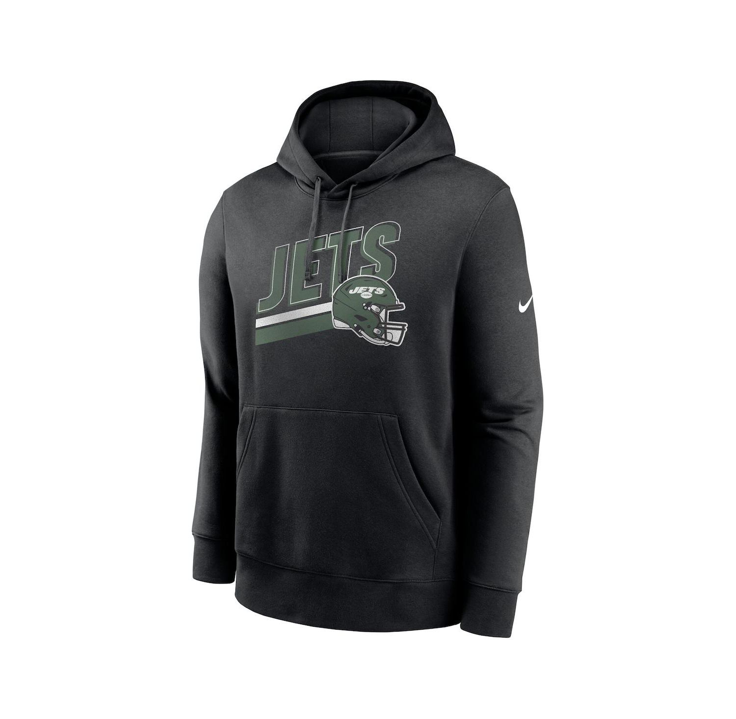 Men's Black New York Jets Club Fleece Pullover Hoodie