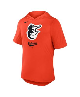 Men's Orange Baltimore Orioles Tri-Blend Performance Hoodie T-Shirt