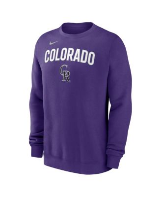 Men's Purple Colorado Rockies Pullover Sweatshirt